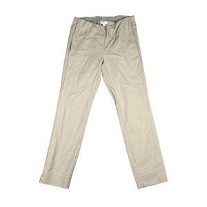 J. Jill Women’s Tan Essential Pull On Pants Cotton Stretch Zip Pockets‎ Size 4